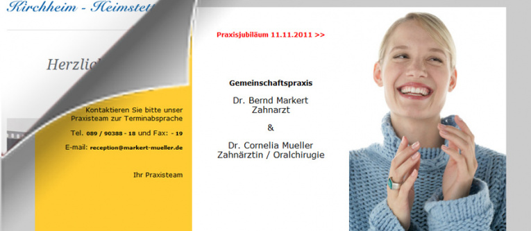 Neue Internetseite - Zahnärzte Kirchheim Dres. Markert & Müller